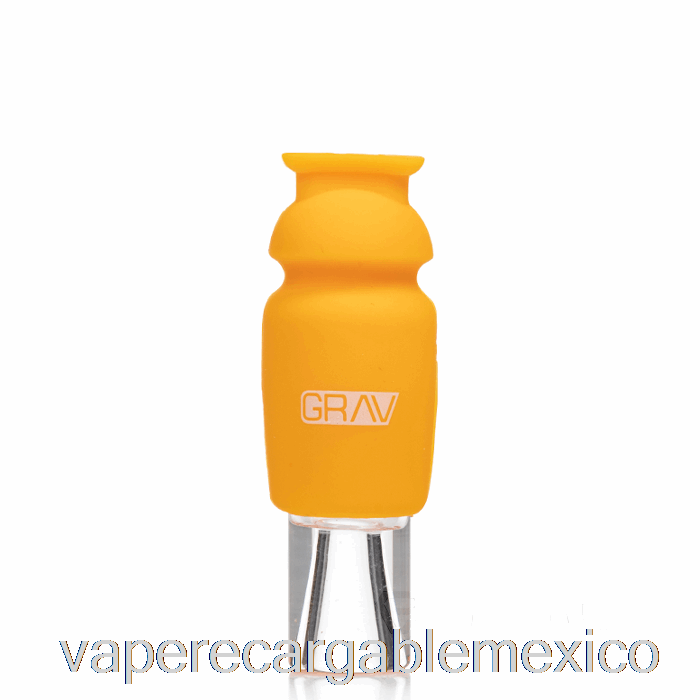 Vape Recargable Grav Muleta De Vidrio Con Tapa De Silicona Amarillo Mostaza